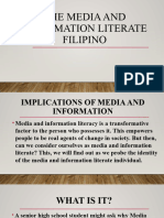 The Media and Information Literate Filipino