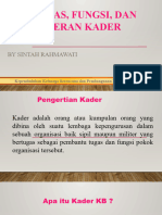 Tugas Dan Fungsi Kader