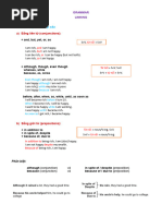 a) Bằng liên từ (conjunctions) :: 1. Nối hai ý thành một câu