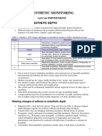 Anesthetic Monitoring