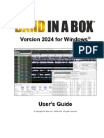 Band in A Box 2024 Manual