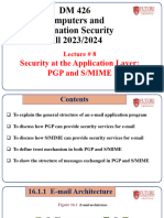 Lecture 8 - Security at The Application Layer