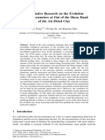 Quantitative Research On The Evolution of Mesoparameters at Out of The Shear Band of The Air-Dried Clay