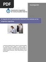 Aadeci Investigacion El Impacto de La Comunicacin Informal y Los Rumores en Las Empresas Argent in As 111015051530 Phpapp01