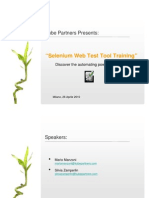 Selenium Web Test Tool - Training