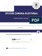 GUÍA PRÁCTICA #13 Oficios Cámara Electoral - Solicitud de Último Domicilio