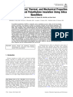 Enhancing Electrical, Thermal, and Mechanical Properties of HV Cross-Linked Polyethylene Insulation Using Silica Nanofillers