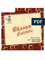 Bhavya Caterers Menu