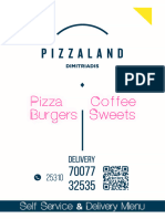 Pizzaland Menu General