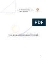 Cours Final de L'audit Comptable Et Financier