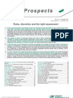 Rules, Discretion and The Right Assessment: Copy Deadline: 17 December 2010