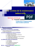 Support de Formation LA GESTION DE LA MAINTENANCE INDUSTRIELLE