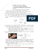 Introduction To Instrumentation Work Sheet