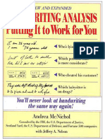 Handwriting Analysis Putting It To Work For You Andrea Mcnichol Jeffrey Nelson 3939895