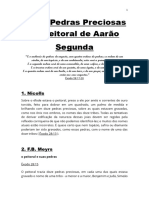 As 12 Pedras Preciosas Do Peitoral de Aarão - Segunda