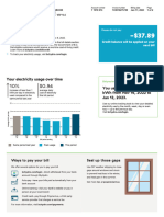 Your Bill Highlights: Your Electricity Usage Over Time You Used A Total of 466 KWH From Nov 16, 2022 To Jan 13, 2023
