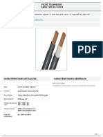 Fiche Technique Cable 1x50 en Cuivre: U 1000 R2V 1X50 TGL