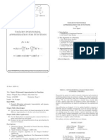 Taylor'S Polynomial Approximation For Functions