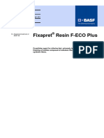 Fixapret Resin F-ECO Plus: Technical Information