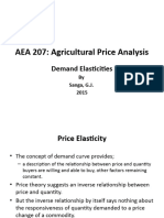 AEA 207 Demand Elasticity