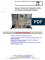 Banc de Simulation de Pannes Des Installations Frigorifiques