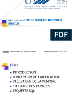 Optimisation de Base de Donnees Oracle