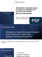 Alternativas Terapéuticas para El Manejo de Alveolitis Post