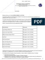 Resultado Preliminar - EDITAL 157 - PROEXC - UFU - 2023 - Bolsa de Extensão - Caminhos Do Trabalho