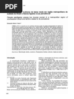 A Esterilização de Mulheres de Baixa Renda em Região Metropolitana Do Sudeste Do Brasil e Fatores Ligados À Sua Prevalência - Elisabeth Meloni Vieira