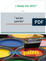 "Case Study On MNC": "Asian Paints"