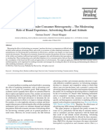 Advertising Effects Under Consumer Heterogeneity - The Modera - 2016 - Journal o