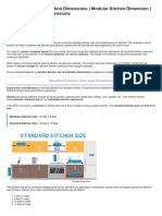 Standard Kitchen Size and Dimensions - Modular Kitchen Dimension - 12 Perfect Kitchen Dimensions