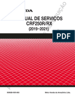 Manual de Serviços CRF250R/RX: Proibida A Reprodução E Distribuição