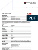 ABB EN20-20 Contactor Datasheet