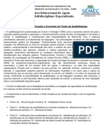 Protocolo de Aplicação e Correção Do Teste de Audibilização