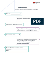 Celebrating Christmas - Worksheet Dialogue Exercise