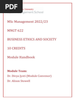 MNGT622 ModuleHandbook 22-23