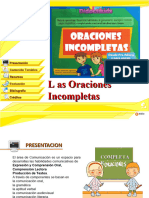 Oraciones Incompletas