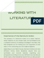 Working With Literature