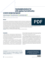 Posterior Femoral Hemiepiphysiodesis For Genu Recurvatum With Equinus Foot Deformity A Novel Surg