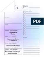 Planner Semanal Simples