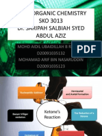 Interactive Reaction of Ketone