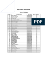 IDOL MMS Entrance Exam - 2023 Result Statistics Updated File