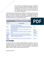 Colón Es Una de Las 10 Provincias de La República de Panamá