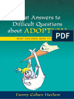 Great Answers To Difficult Questions About Adoption What Children Need To Know Great Answers To Difficult Que