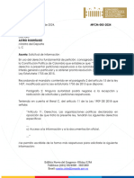 Solicitud de Información Ministerio Del Deporte