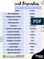 Chemical Formulas The Boring School