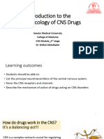 Pharmacology SGL 1 Introduction To The Pharmacology of CNS Drugs