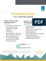 Lectures 3&4 Cholinergic Agonists