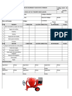 Check List de Trompo Mezclador